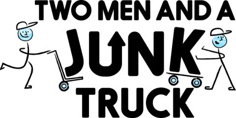 2 men and junk truck